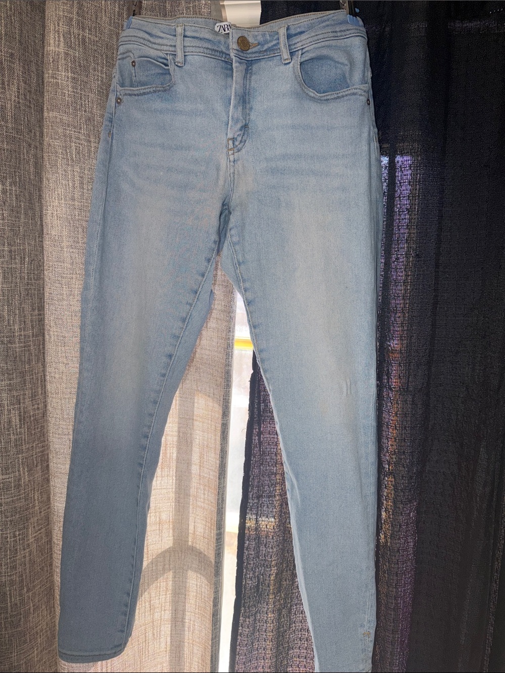 Zara Light Blue Skinny Jeans